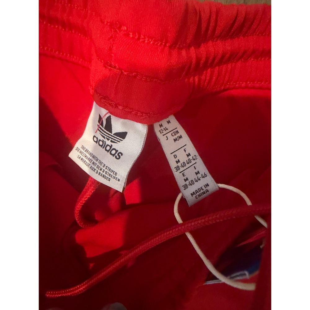 Adidas Originals Women Flared Track Pants Better Scarlet Red IV9325 Medium NWT - Picture 3 of 4